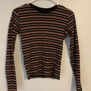 Brandy Melville multi colored long-sleeve shirt!